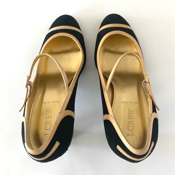 J. Crew Mary Jane suede and patent leather pumps. Never worn, size 8. - Picture 4 of 10